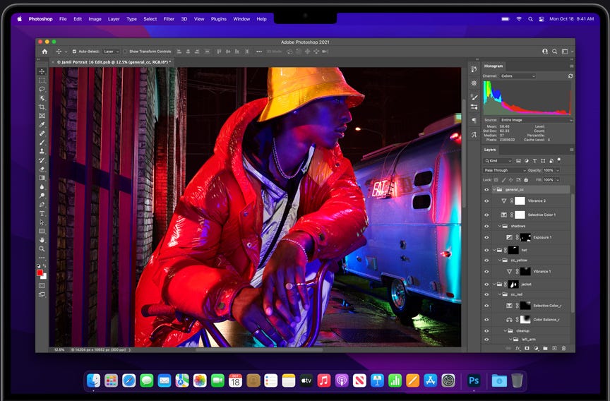 Apple MacBook Pro 14 (2021) Apple M1 Pro 10‑core CPU & 16‑core GPU Retina XDR 120Hz - Space Grey