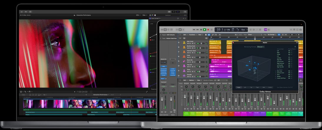 Apple MacBook Pro 14 (2021) Apple M1 Pro 10‑core CPU & 16‑core GPU Retina XDR 120Hz - Space Grey