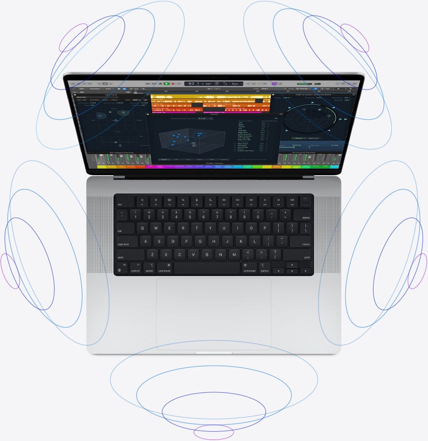 Apple MacBook Pro 14 (2021) Apple M1 Pro 10‑core CPU & 16‑core GPU Retina XDR 120Hz - Space Grey