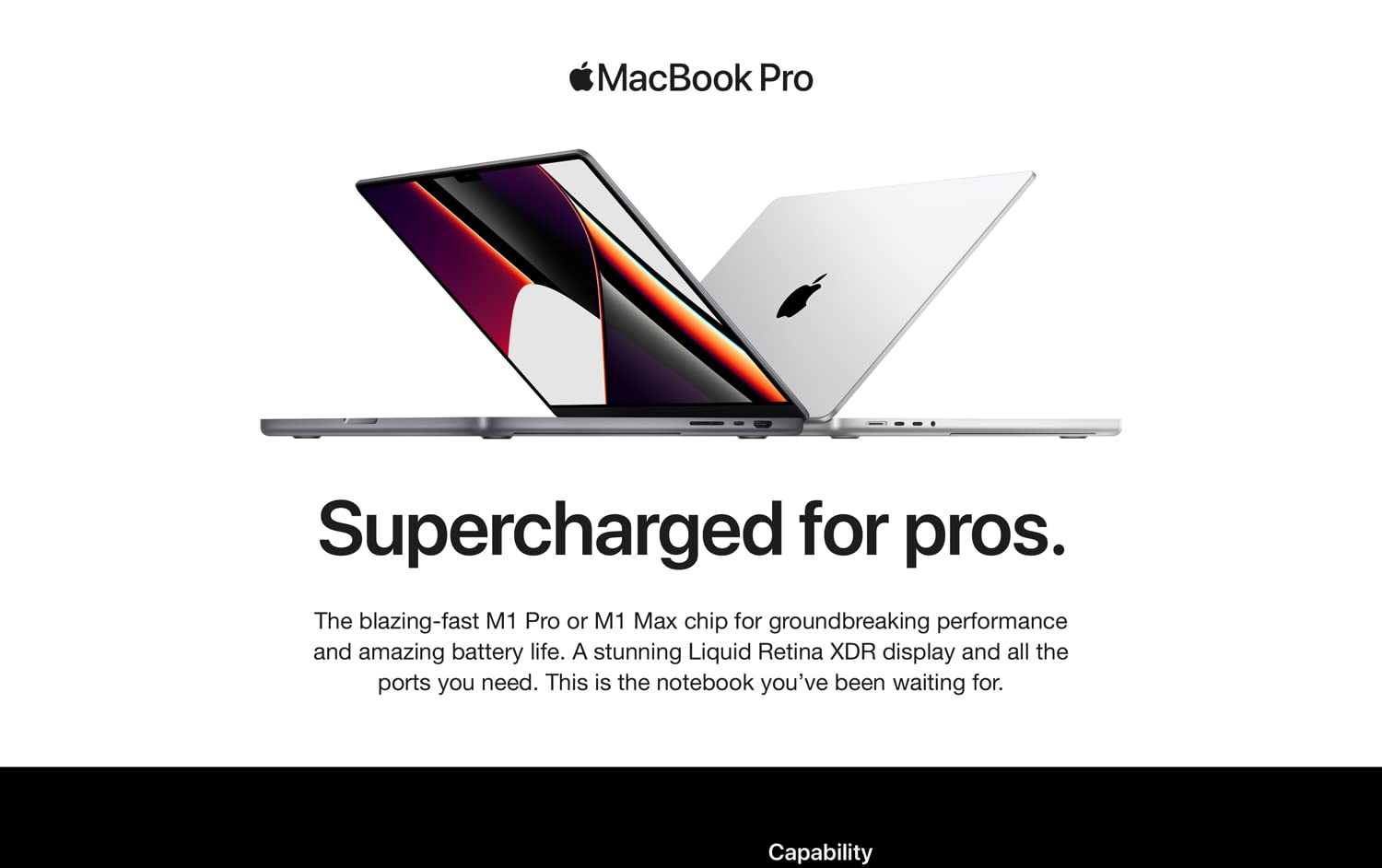 Apple MacBook Pro 16 (2021) Apple M1 Pro 10‑core CPU & 16‑core GPU Retina XDR 120Hz - Space Gray