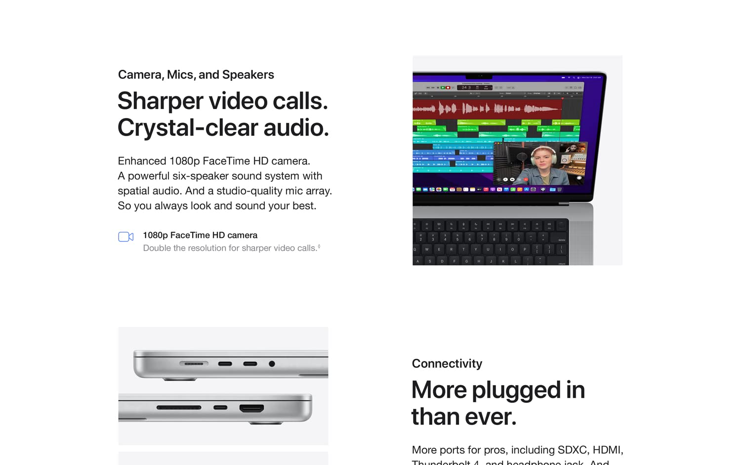 Apple MacBook Pro 16 (2021) Apple M1 Pro 10‑core CPU & 16‑core GPU Retina XDR 120Hz - Space Gray