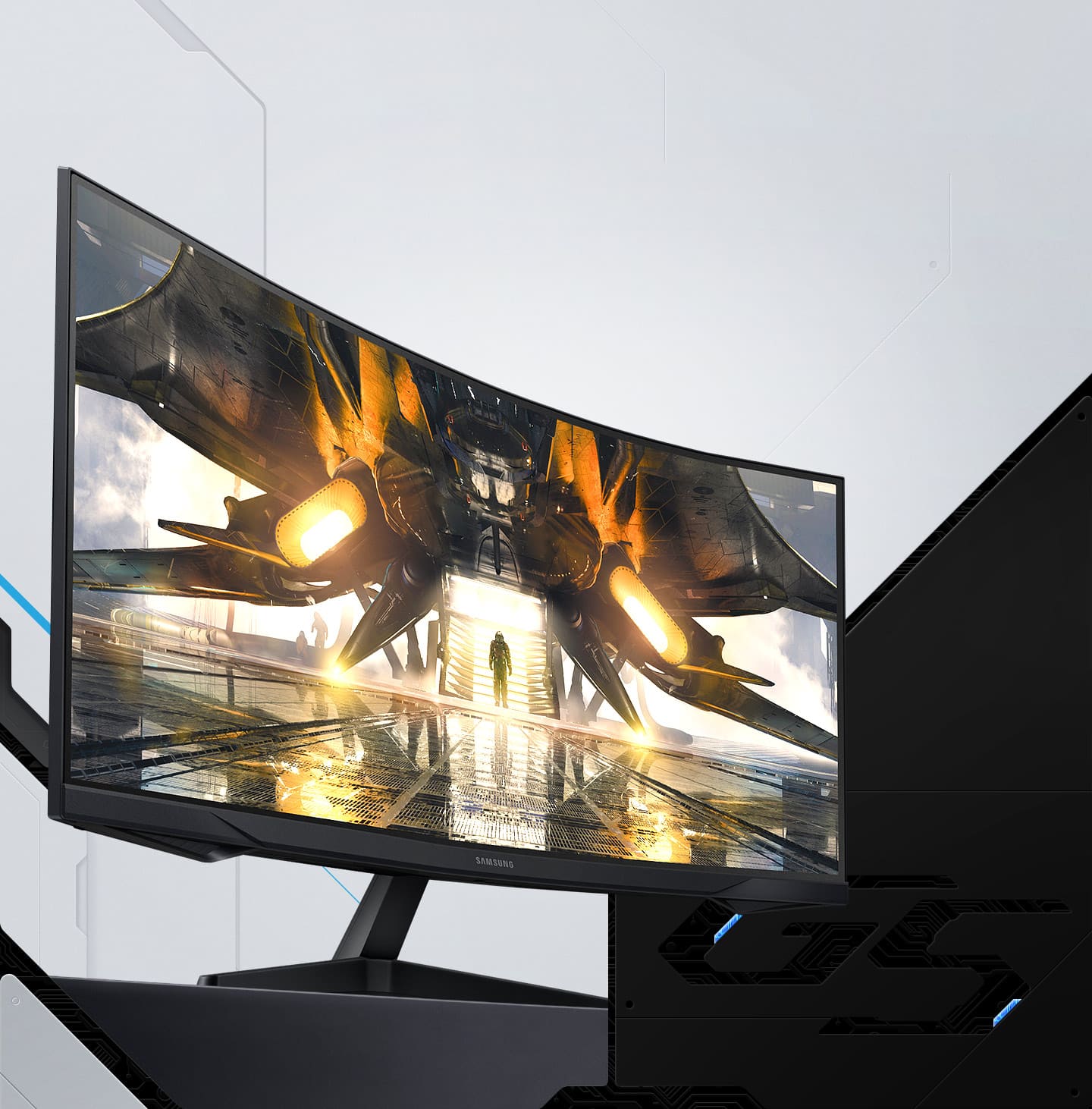 SAMSUNG 27\" Odyssey G5 (2022) 2K HDR10 165hz 1ms 1000R Curved AMD FreeSync