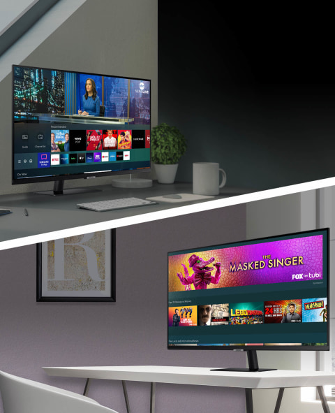 SAMSUNG 32\" M7 4K UHD Do-It-All Smart Monitor & Streaming TV Built In Speakers & Remote