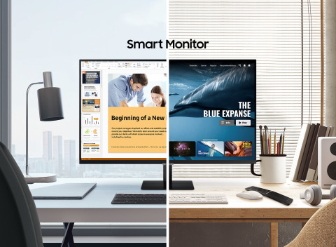 SAMSUNG 32\" M7 4K UHD Do-It-All Smart Monitor & Streaming TV Built In Speakers & Remote