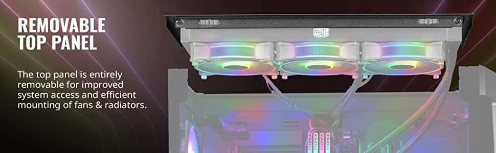 Cooler Master MasterBox 540 ARGB Ether Front Panel Tool-Free Design - Black