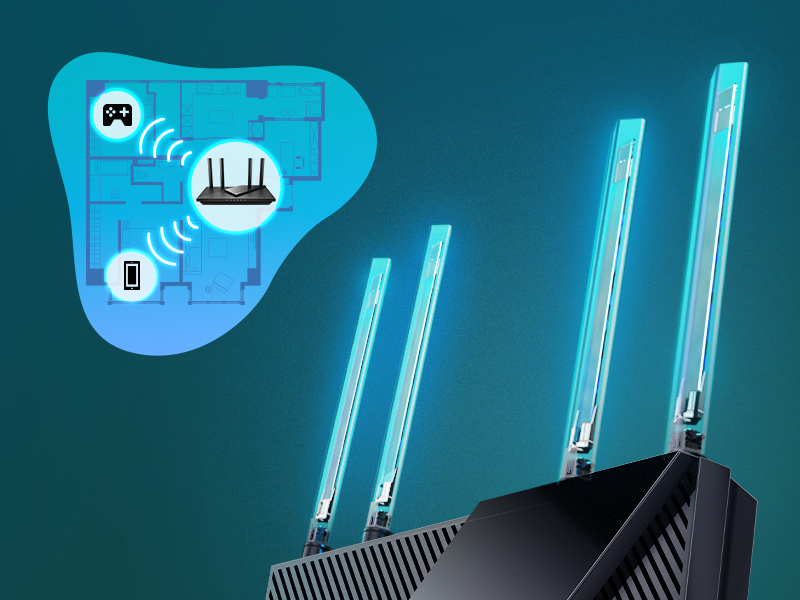 TP-Link Archer AX55 WiFi 6 AX3000 Gigabit, Dual Band Smart WiFi Router