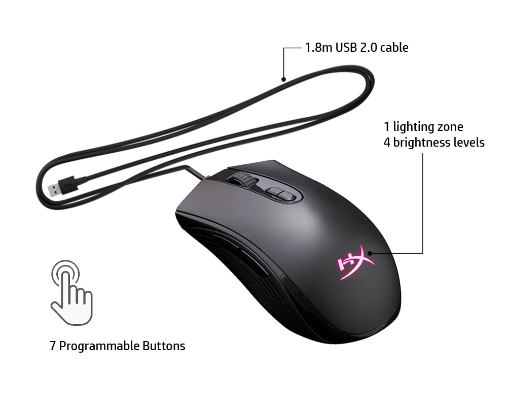 HP HyperX HyperX Pulsefire Core RGB Gaming Mouse USB