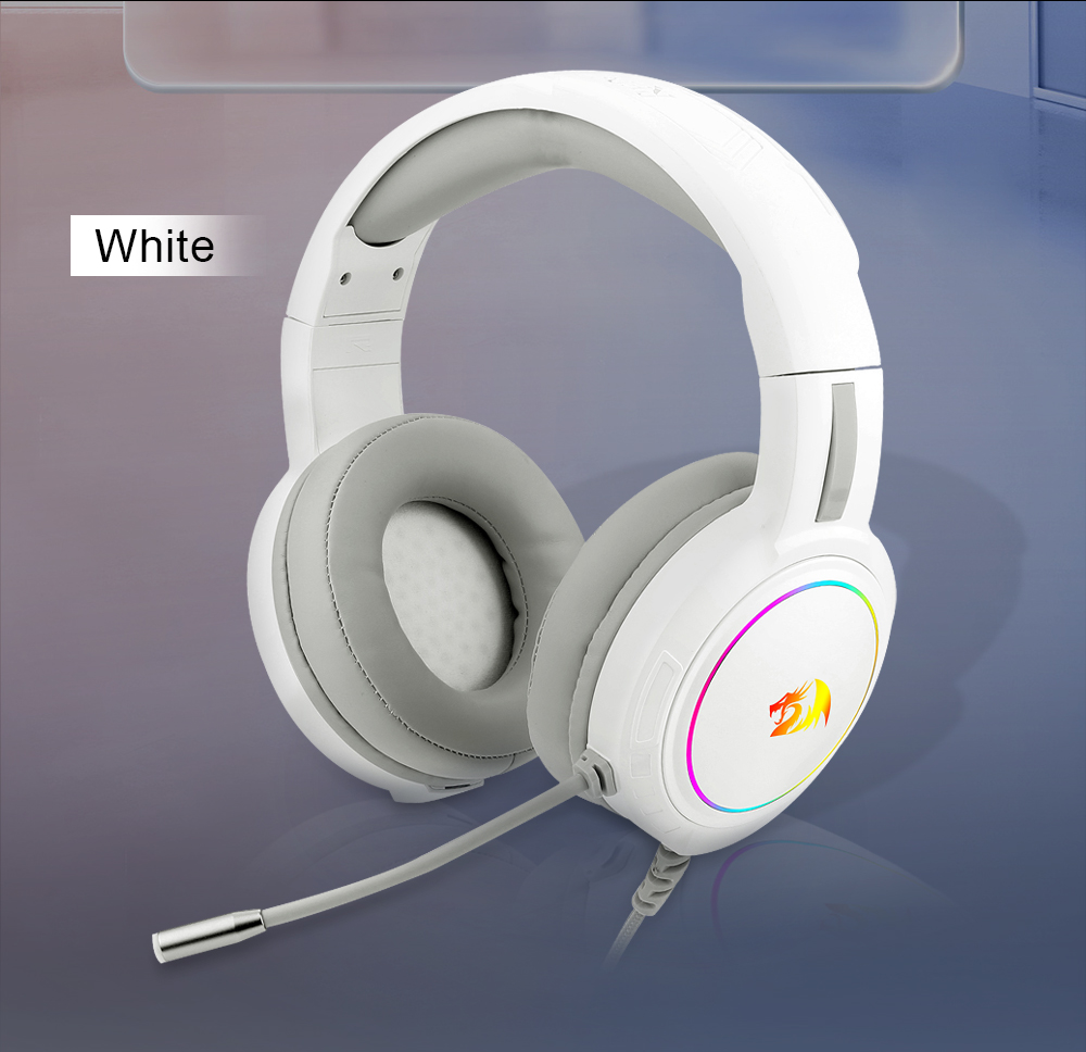 Redragon H270 Mento RGB Wired Headset with Mic Support Xbox, Nintendo , PS4, PS5, PCs, Laptops (Black)