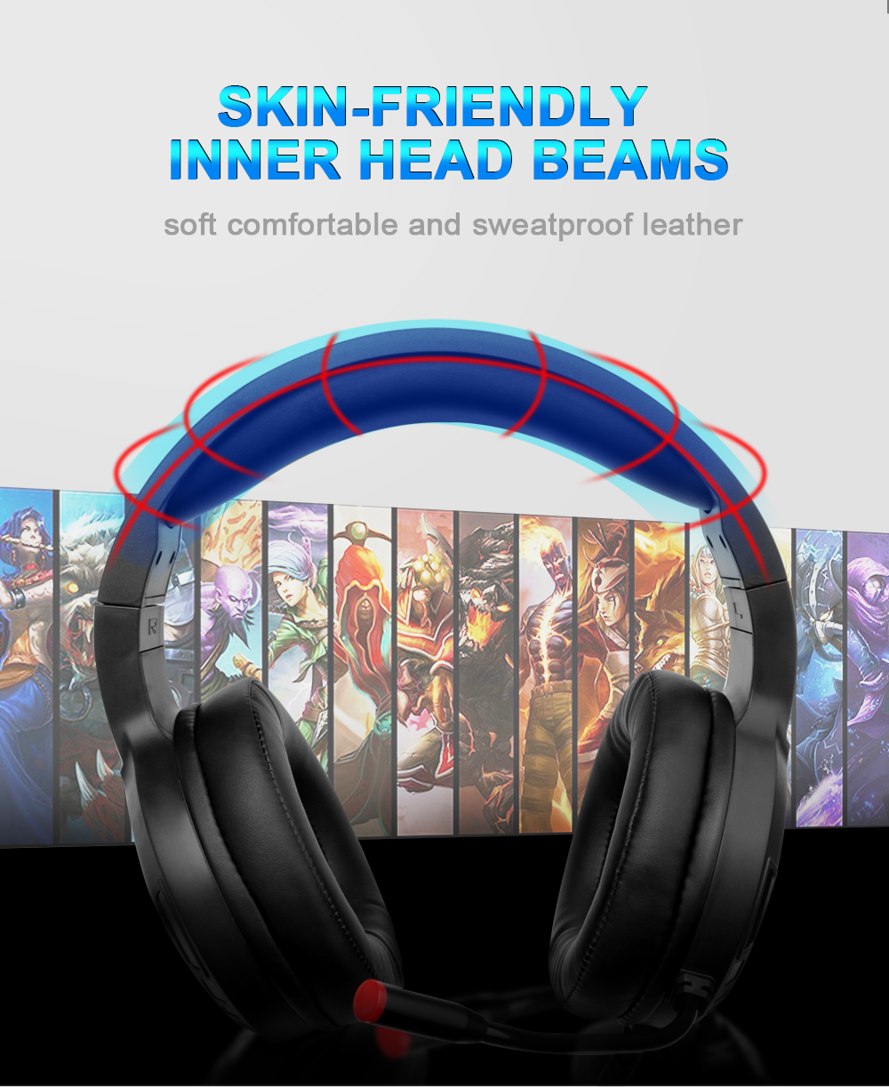 Redragon H270 Mento RGB Wired Headset with Mic Support Xbox, Nintendo , PS4, PS5, PCs, Laptops (Black)