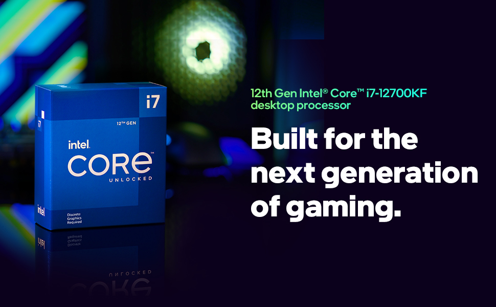 Intel NEW 12Gen Core i7-12700KF 12-Cores up to 5.0 GHz 37MB , Box