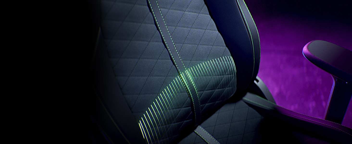 Razer Enki X Essential Built-in Lumbar Arch Optimized Cushion Density Eco-Friendly Synthetic Leather