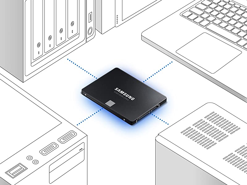 Samsung 870 EVO Series 1TB 2.5\" SATA III Solid State Drive, Bulk