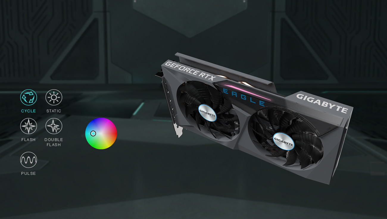 GIGABYTE GeForce RTX 3060 EAGLE OC 12G 2 x WINDFORCE Fans Graphics Card