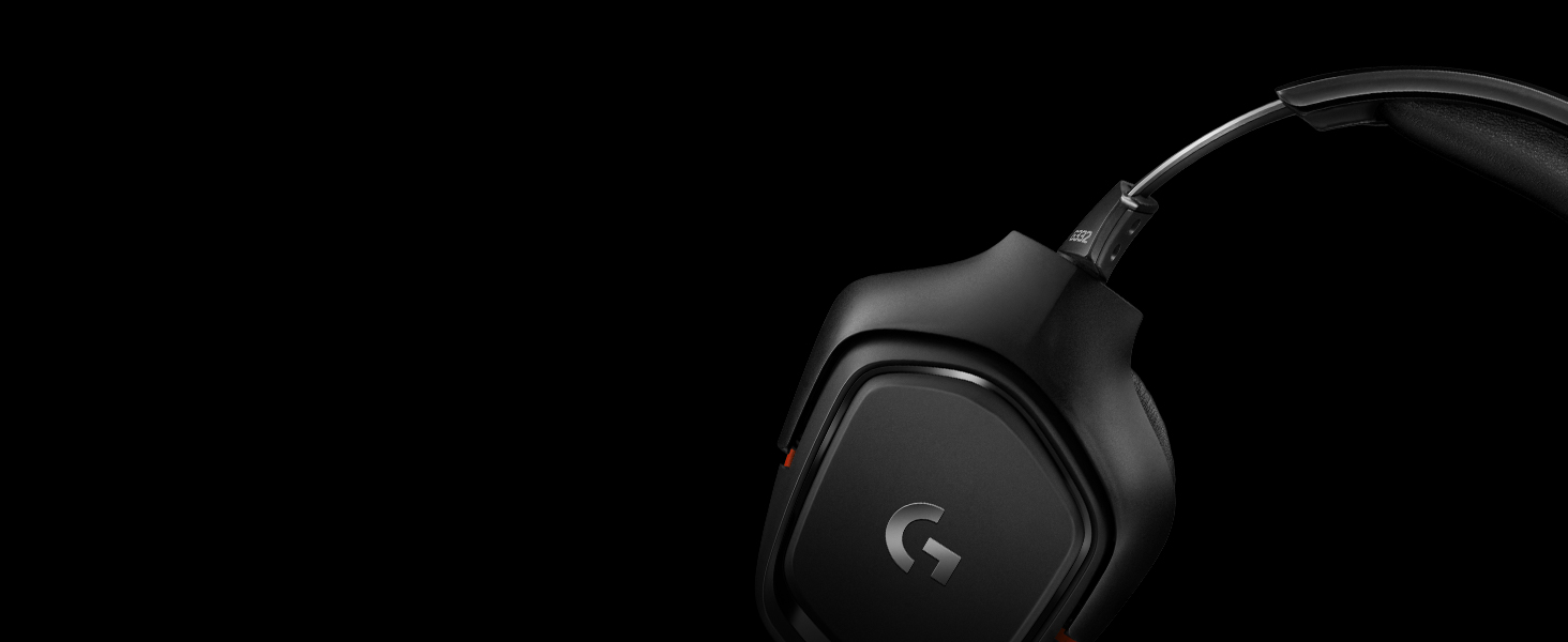 Logitech G332 Rotating Leatherette Ear Cups 3.5 mm Audio Jack Flip-to-Mute Mic PC,Xbox & PS , Black