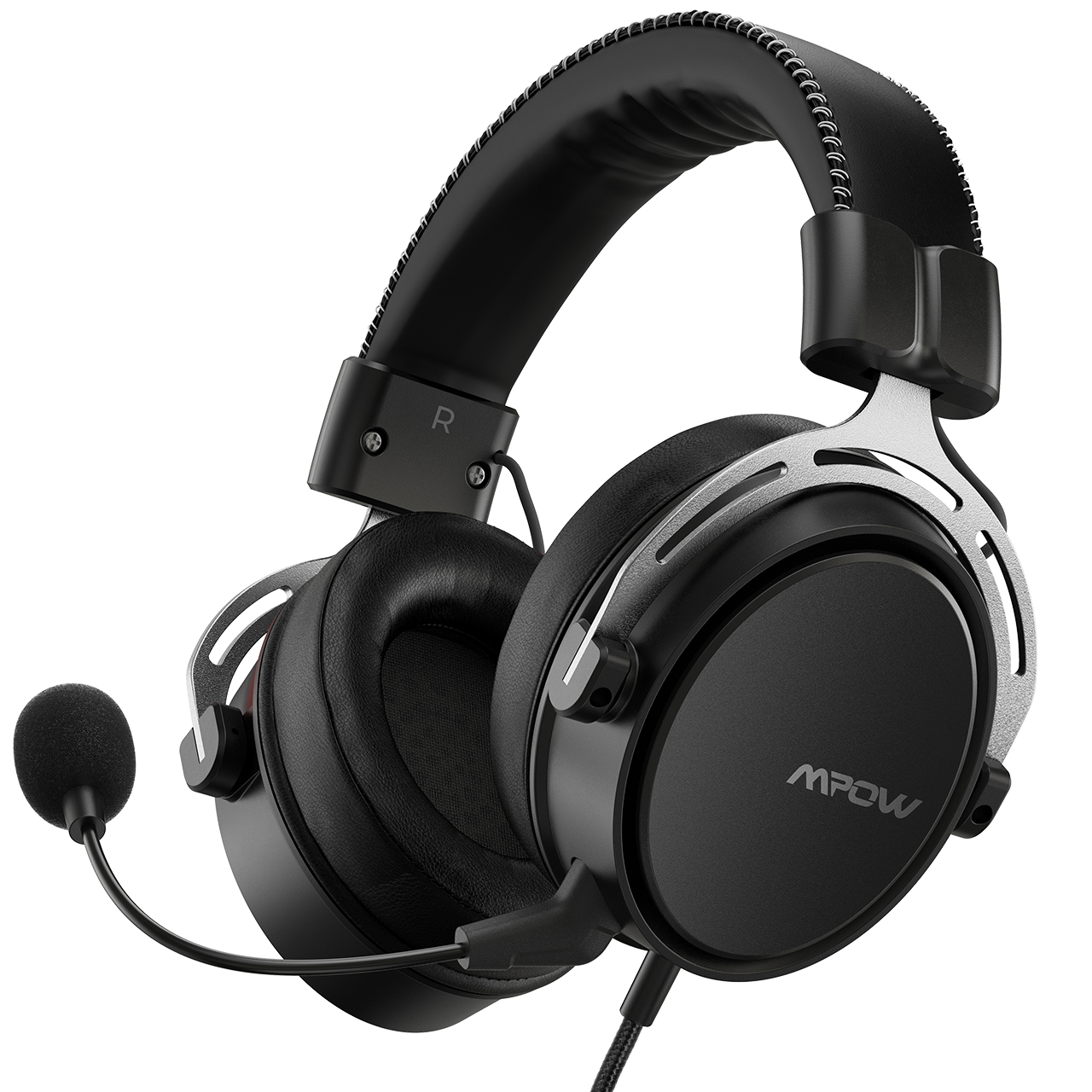 Mpow Air SE Headset 3D Surround In-Line Control For PC/PS4/PS5/Xbox/Switch , Red