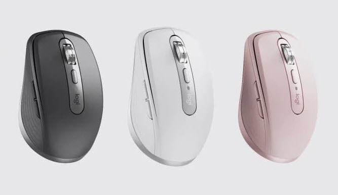 Logitech MX Anywhere 3 Wireless & Bluetooth 4000 dpi 6 Buttons Rechargeable - Grey