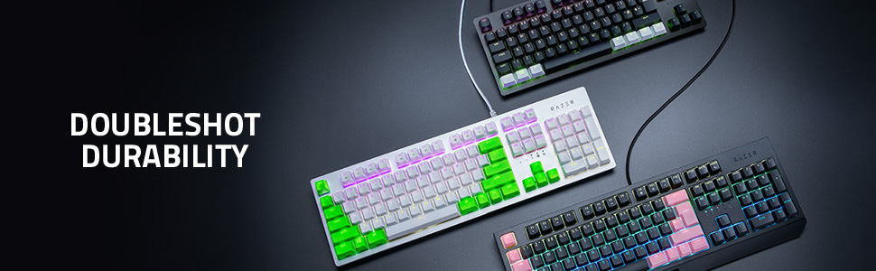 Razer Doubleshot PBT Keycap Upgrade Set for Mechanical & Optical Keyboards - Green