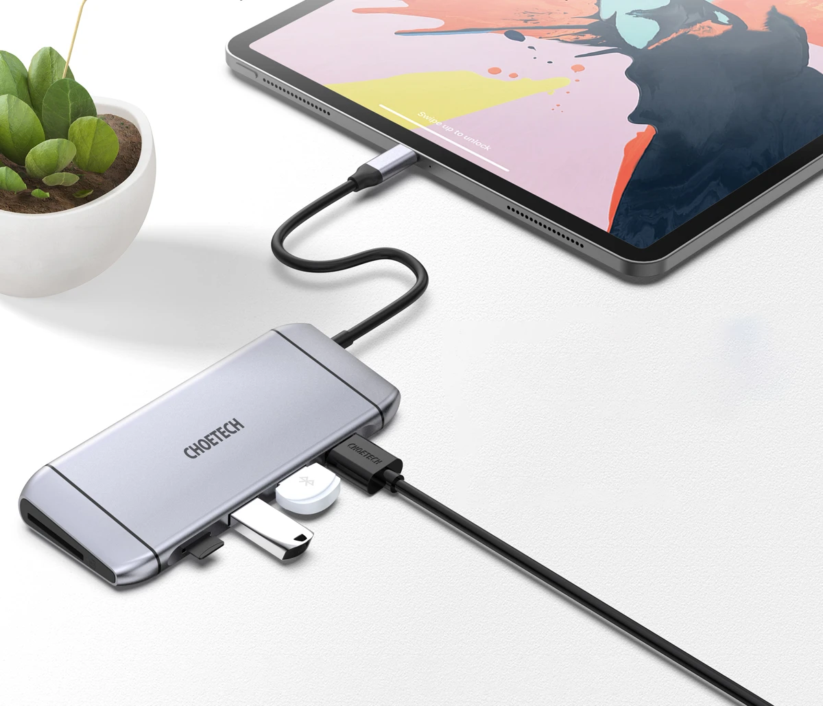 CHOETECH HUB-M15 9 in 1 USB-C 3.0 Docking Station Type C
