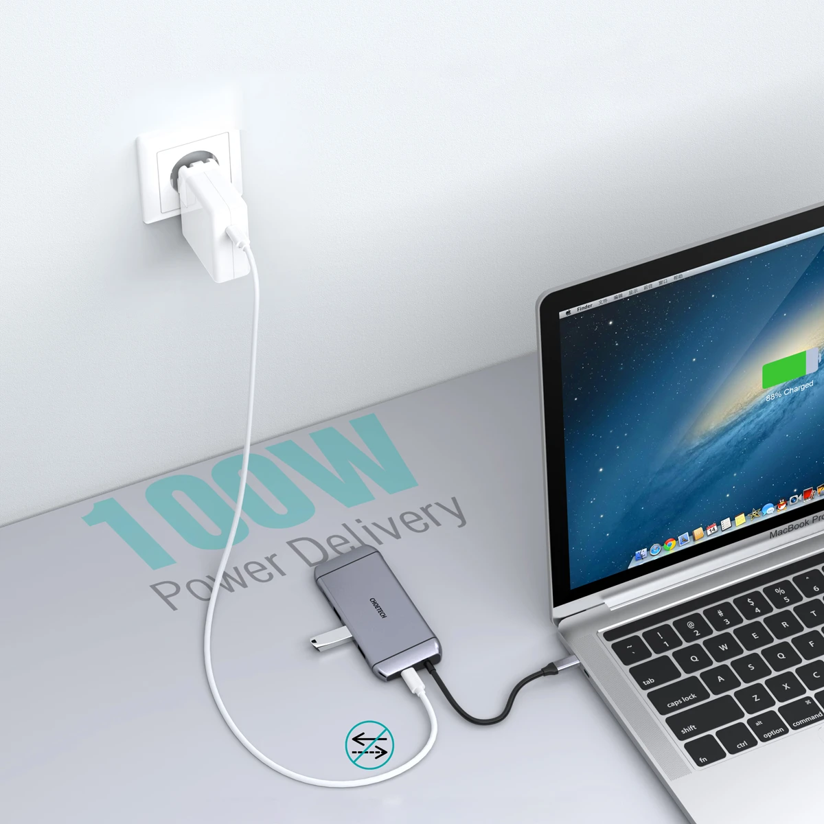 CHOETECH HUB-M15 9 in 1 USB-C 3.0 Docking Station Type C