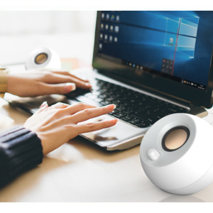 Creative Pebble 2.0 USB Powered Desktop Speakers - White