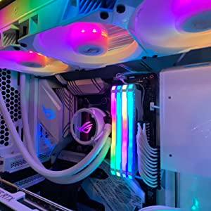 ASUS ROG STRIX LC 240mm RGB AIO CPU Water Cooler -White Edition