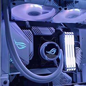 ASUS ROG STRIX LC 240mm RGB AIO CPU Water Cooler -White Edition