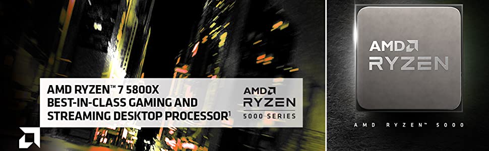 AMD RYZEN 7 5800X 8-Core 3.6 GHz (4.7 GHz Max Boost) , Tray