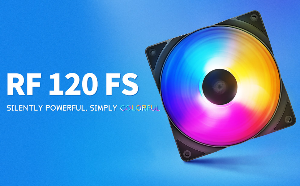 DEEPCOOL RF120 FS Fixed-RGB 120 mm PWM 9 Fan Blades Design