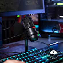HyperX SoloCast USB Condenser Gaming Microphone, for PC, PS4, and Mac