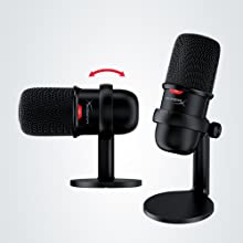 HyperX SoloCast USB Condenser Gaming Microphone, for PC, PS4, and Mac
