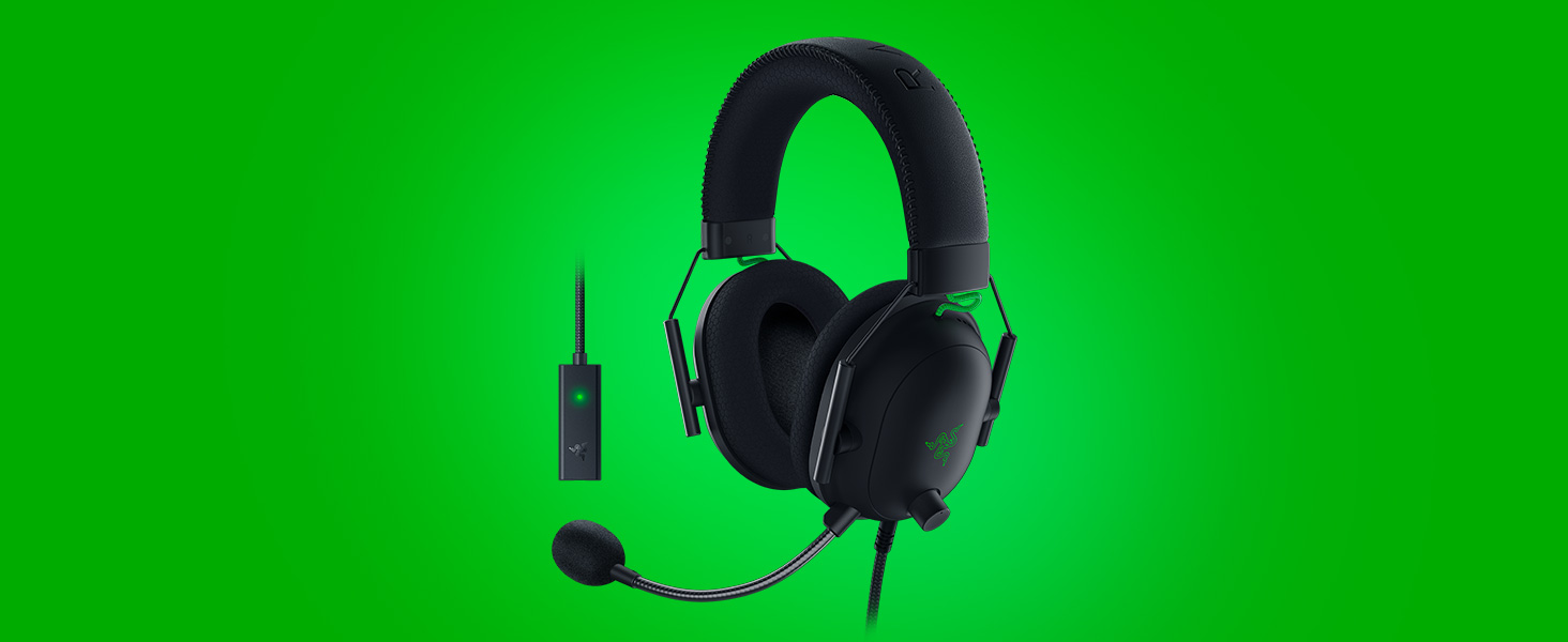 Razer BlackShark V2 Gaming Headset THX Spatial Audio w USB Sound Card