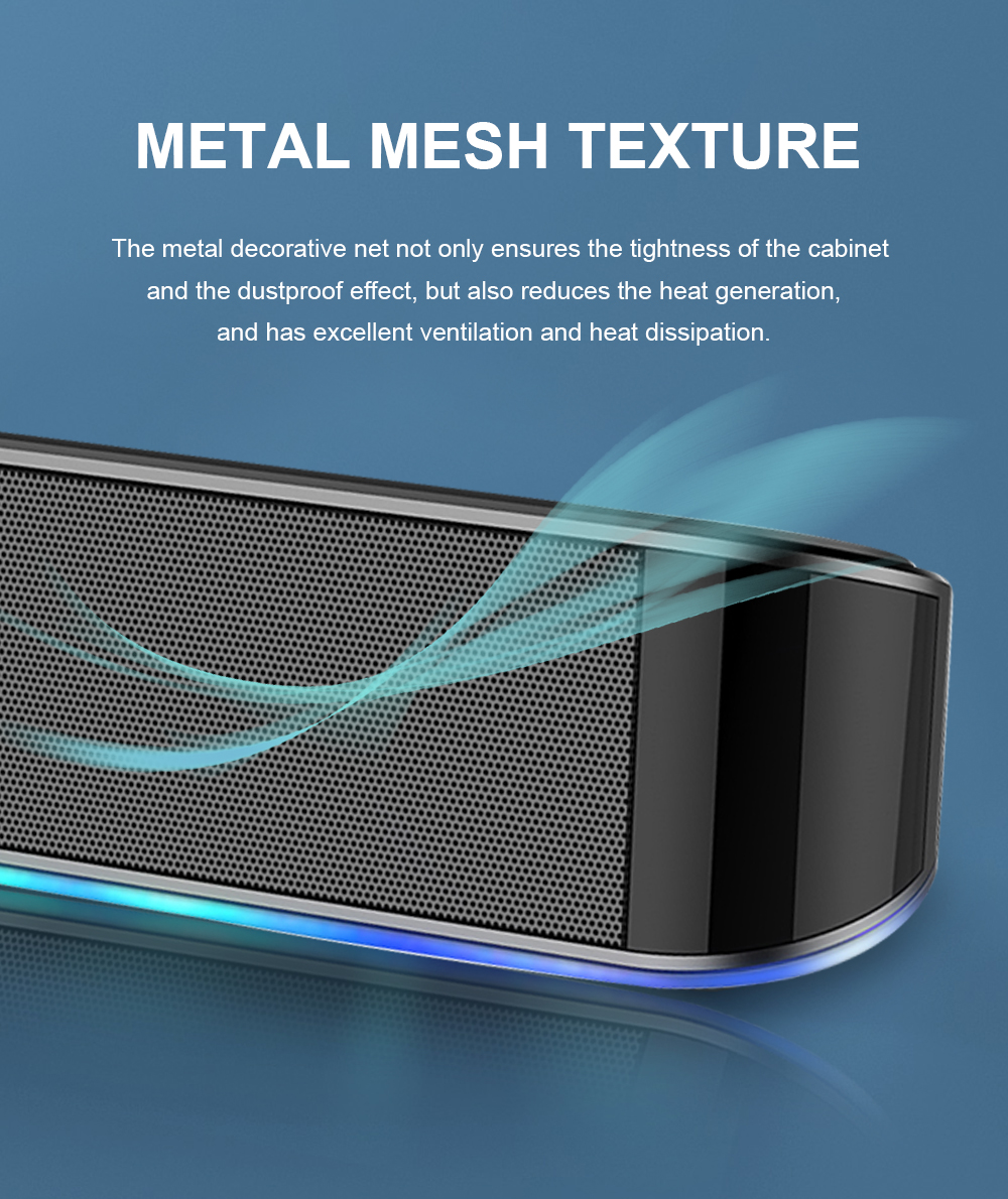 Redragon GS560 Adiemus RGB 2.0ch Speaker with Dynamic Lighting Bar