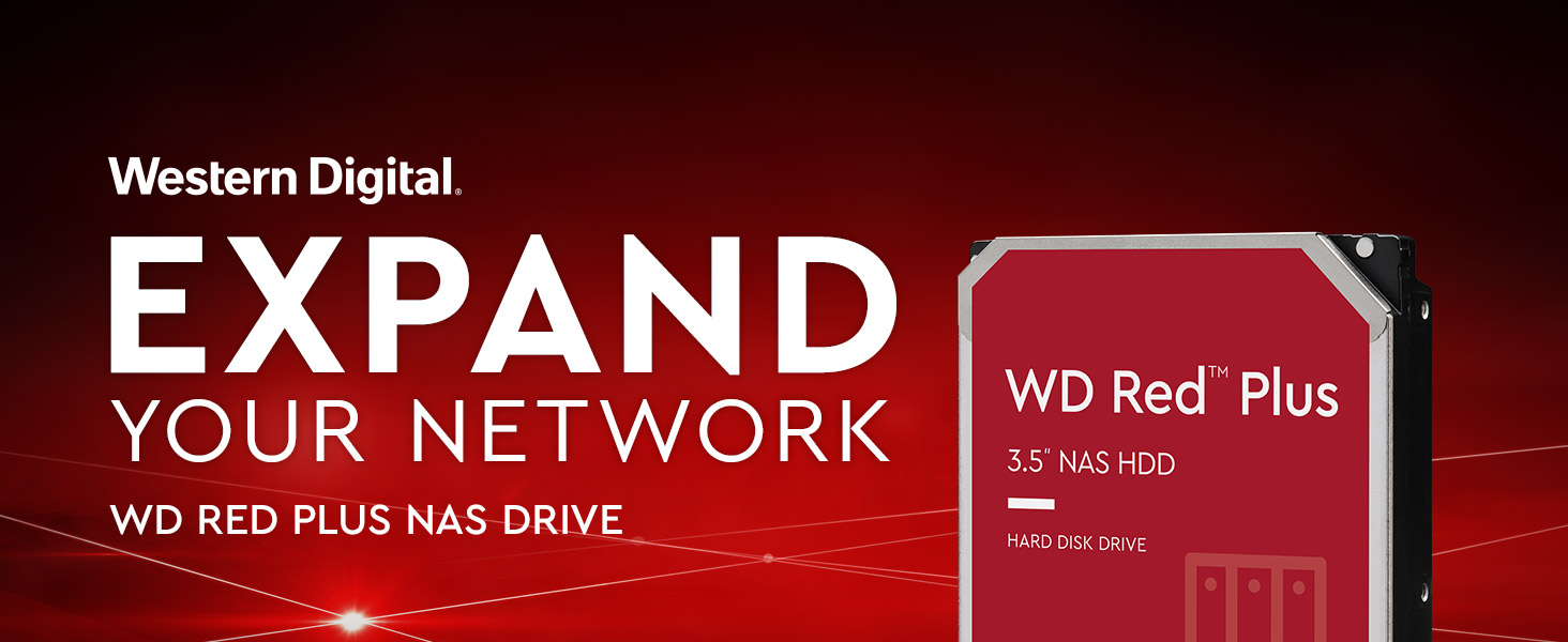 Western Digital 2TB WD Red Plus NAS HDD 128 MB Cache