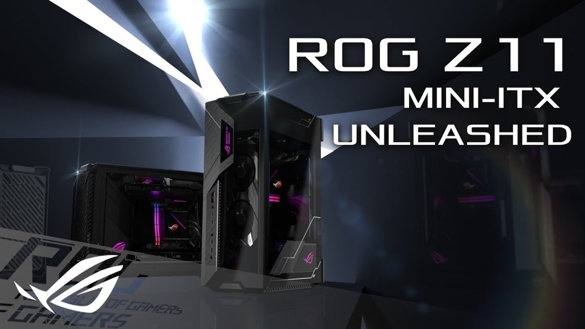ASUS ROG Z11 Mini-ITX/DTX Mid-Tower PC Gaming Case ARGB