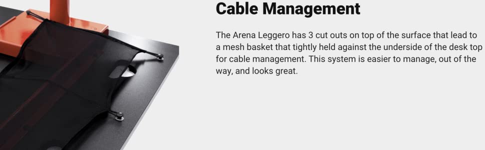 Arozzi Arena Leggero Compact Gaming Desk - Black