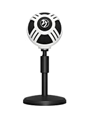 Arozzi Sfera USB Microphone for Gaming & Streaming, Chrome
