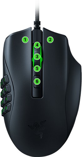 Razer Naga X Wired MMO 16K Optical Sensor 16 Programmable Buttons