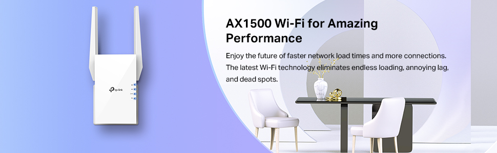 TP-Link RE505X AX1500 Dual Band Wi-Fi 6 Range Extender