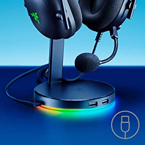 Razer Base Station V2 Chroma Headset Stand W / USB Hub