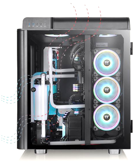 Thermaltake Level 20 HT Black Edition 4 Fully Modular Tempered Glass