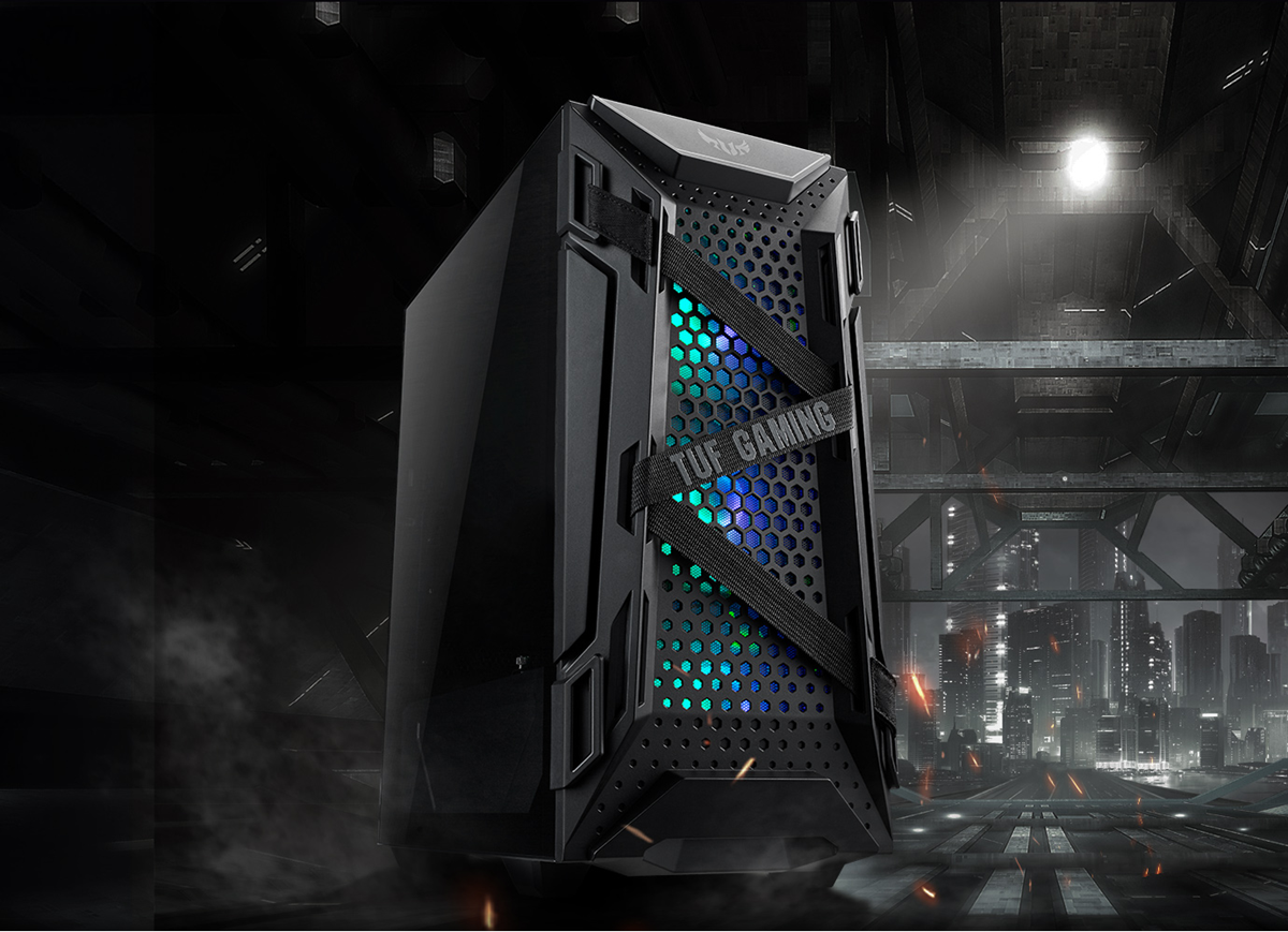 ASUS TUF GT301 Honeycomb Panel Aura RBG Gaming Case