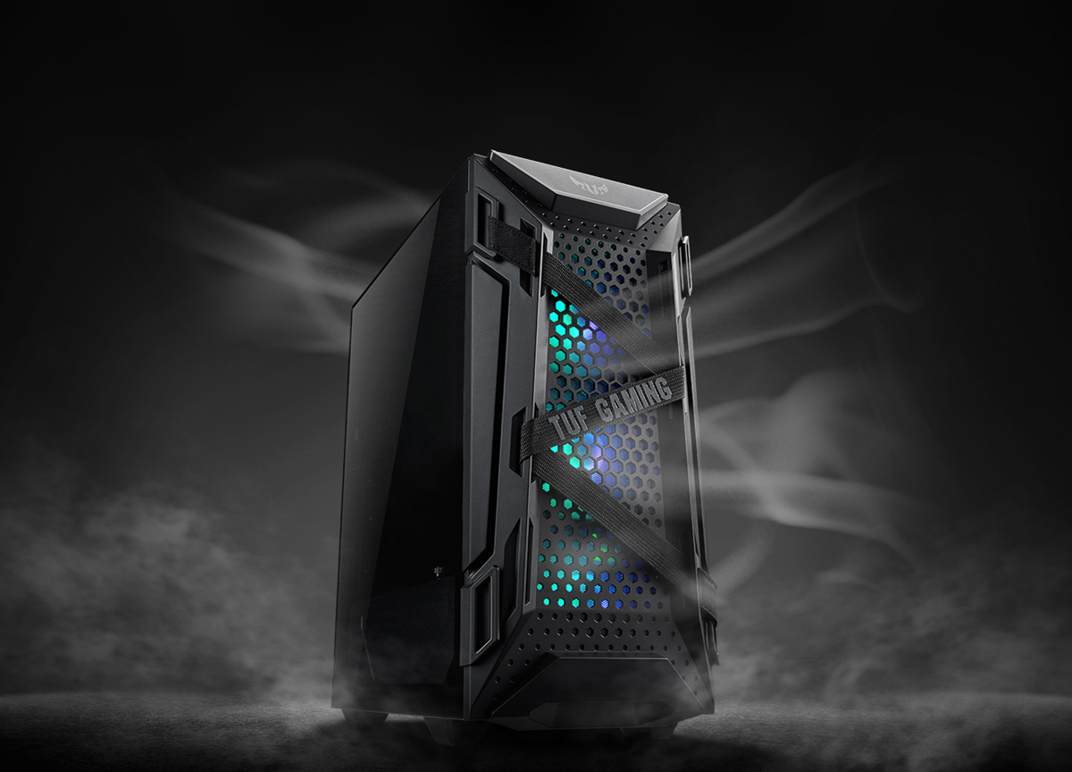 ASUS TUF GT301 Honeycomb Panel Aura RBG Gaming Case