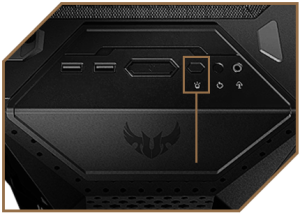 ASUS TUF GT301 Honeycomb Panel Aura RBG Gaming Case