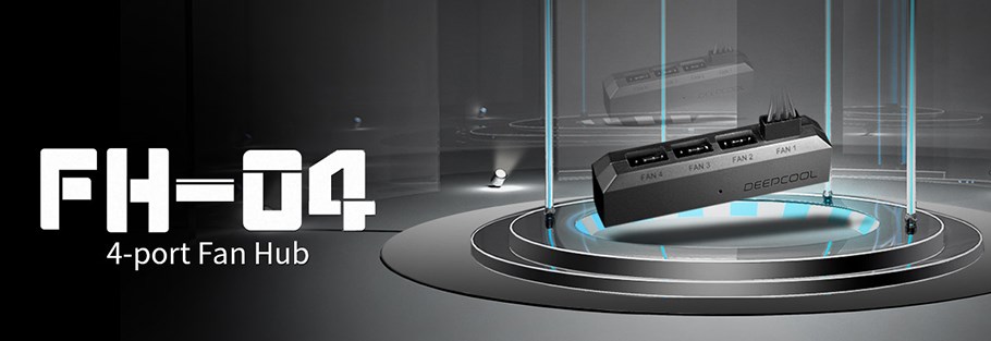DeepCool Fan Hub Control 4PWM Fan Speed Supports Fan 3Pin/4Pin