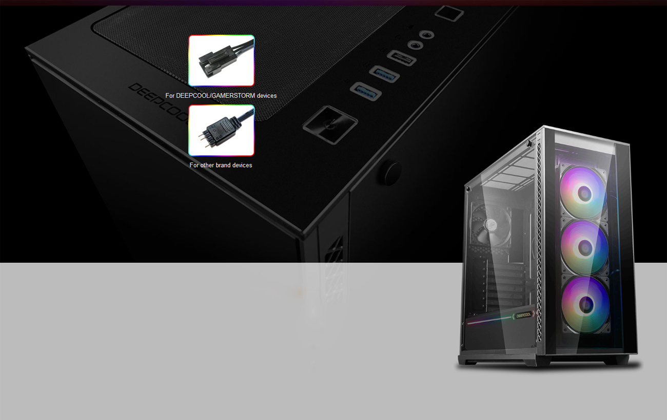DeepCool MATREXX 70 Modular Design Tempered Glass Gaming Case