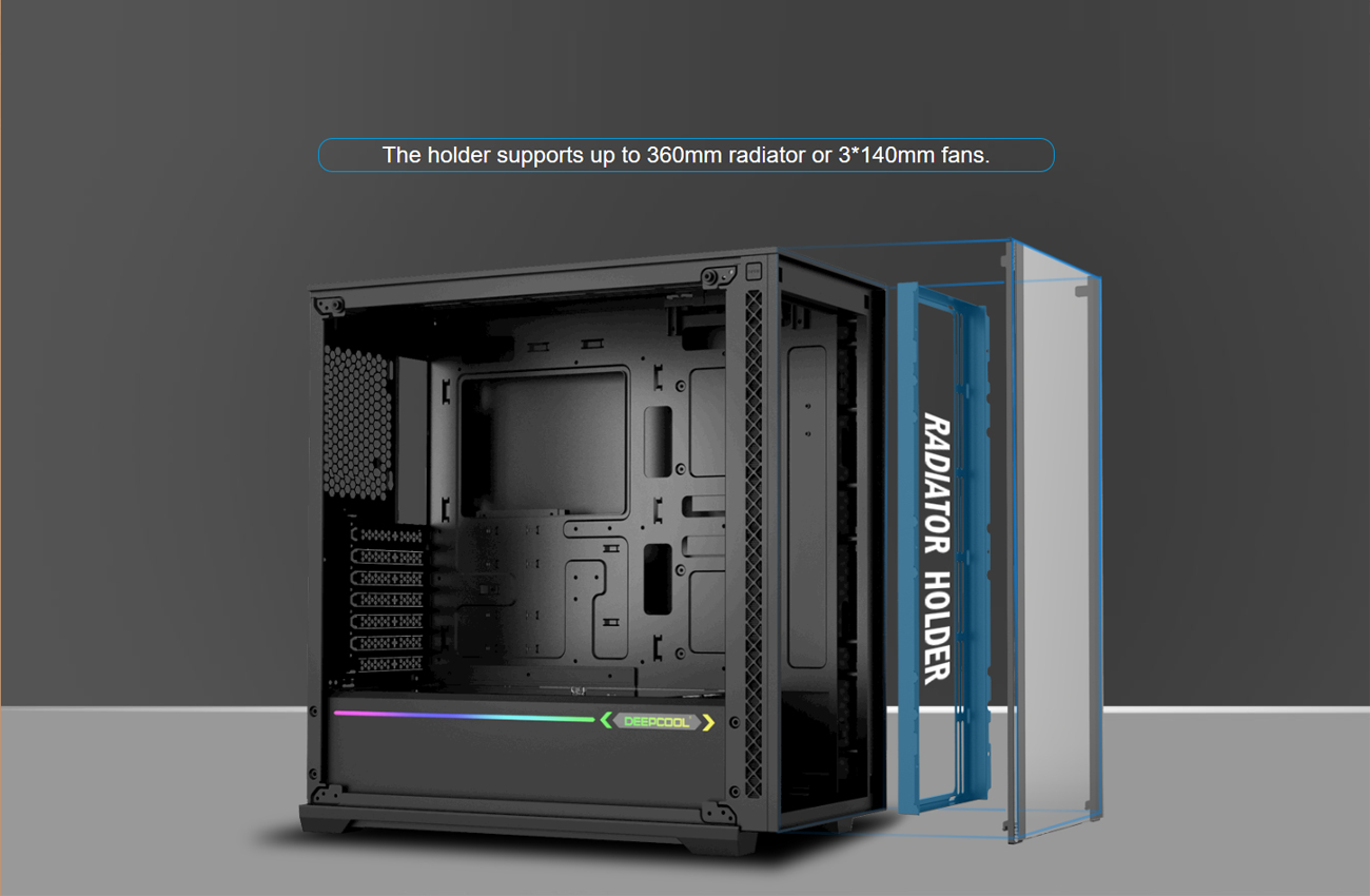 DeepCool MATREXX 70 Modular Design Tempered Glass Gaming Case