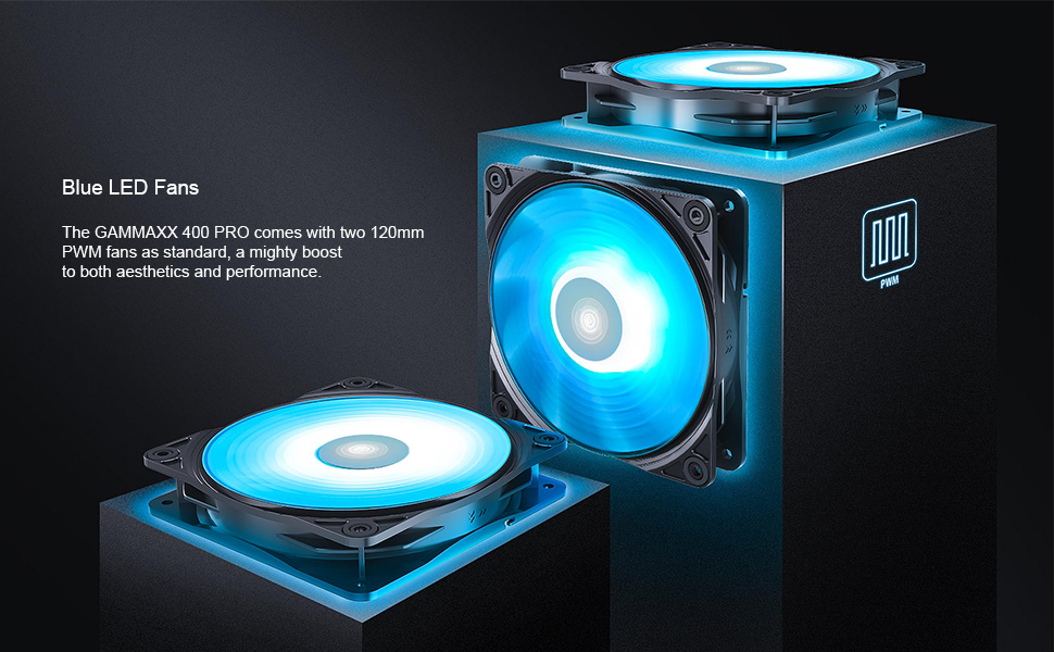 Deepcool GAMMAXX 400 PRO Blue LED Dual Fan CPU Cooler