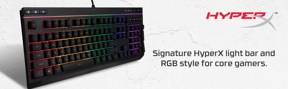 HyperX Alloy HX-KB5ME2-US Core RGB Membrane Gaming Keyboard