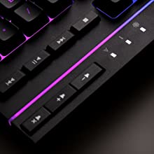 HyperX Alloy HX-KB5ME2-US Core RGB Membrane Gaming Keyboard