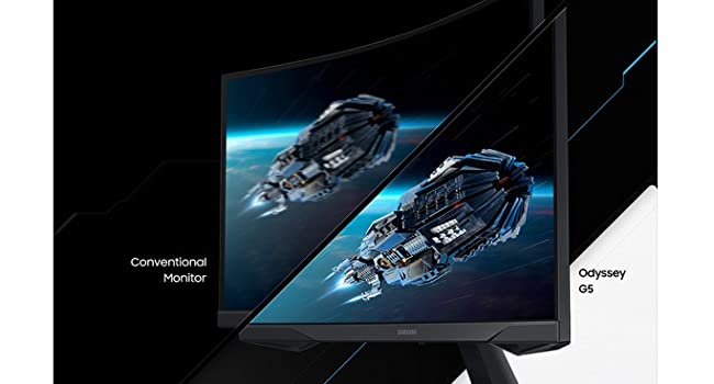 SAMSUNG 27\" Odyssey G5 2K HDR 144hz 1000R Curved Gaming Monitor